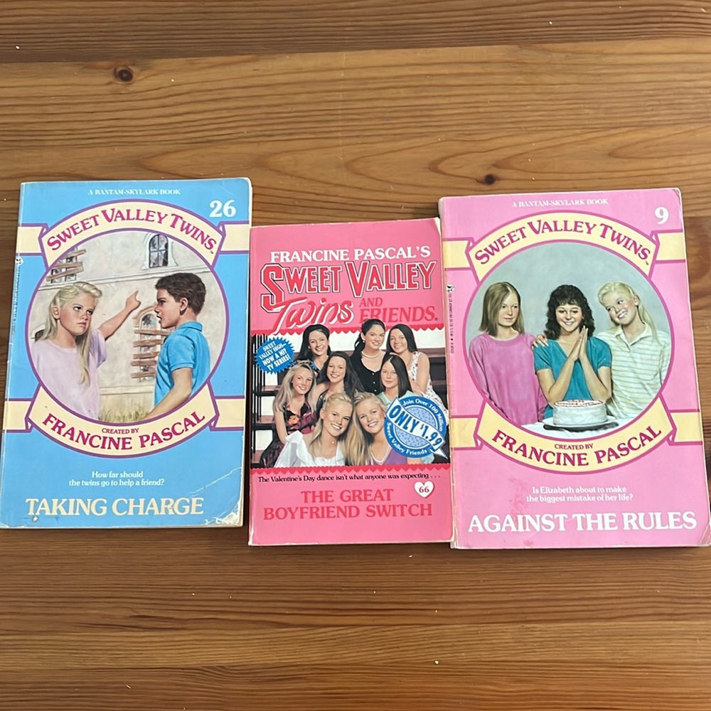 Sweet valley twins books #9, #26 and #66